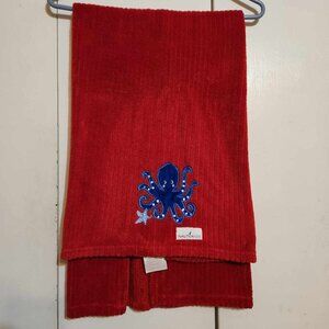 30”x40” Nautica Kids Blue Octopus & Starfish Ocean Theme Red Baby Blanket